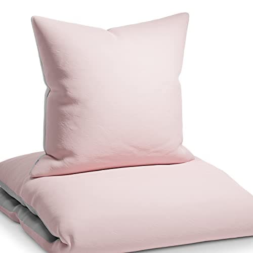 sleepwise Bettwäsche 135x200 Mikrofaser – ÖKO‑TEX zertifiziert, bügelfrei & knitterfrei, 2‑tlg. (inkl. 80x80 cm Kissenbe