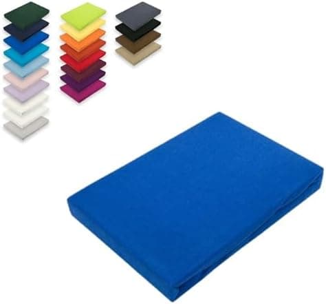 EXKLUSIV HEIMTEXTIL Jersey-Spannbettlaken 90–100 x 200 cm, bis 25 cm Matratzenhöhe – 100% Baumwolle, Öko‑Tex zertifizier