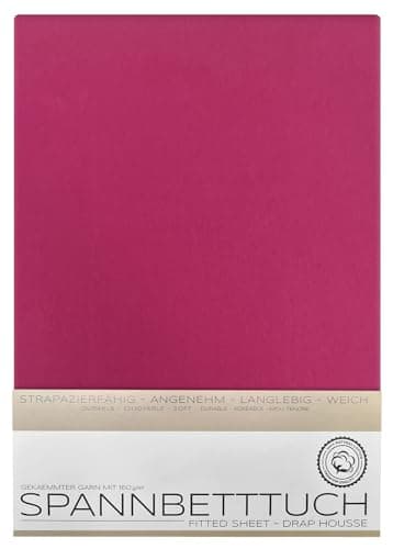 BEAUTEX Spannbetttuch aus Baumwolle – Premium Jersey 160 g/m², OEKO‑TEX STANDARD 100