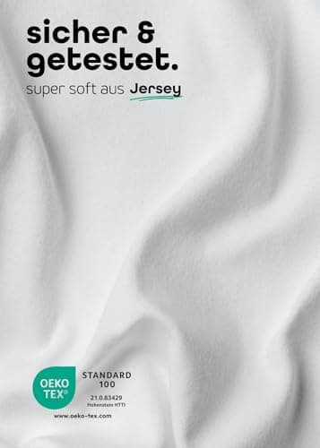 Sämann® Spannbettlaken Jersey 90x200 cm – Baumwolle, anthrazit