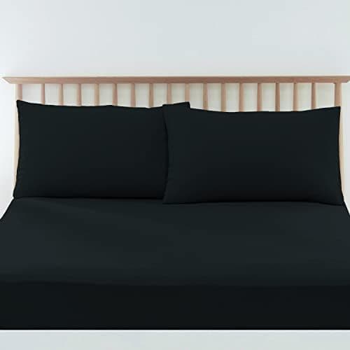 Pizuna Kissenbezüge 2er-Pack 40 x 80 cm Dunkelblau – 100% Langstapel-Baumwolle, 400 Fadenzahl