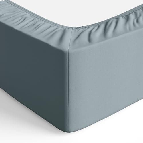 Amazon Basics Spannbettlaken – Mikrofaser Spannbetttuch 150 x 200 x 30 cm (für Matratzen bis 30 cm)
