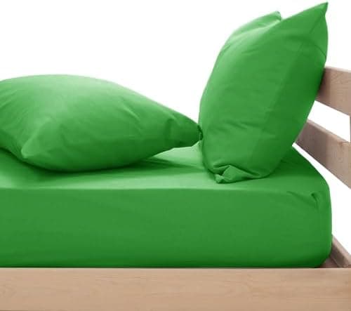 Jersey-Spannbettlaken 100% Baumwolle, 180 x 200 cm – Silber