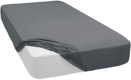 Mixibaby Spannbettlaken (Jersey) – 100% Baumwolle, 140 x 200 cm, Schwarz