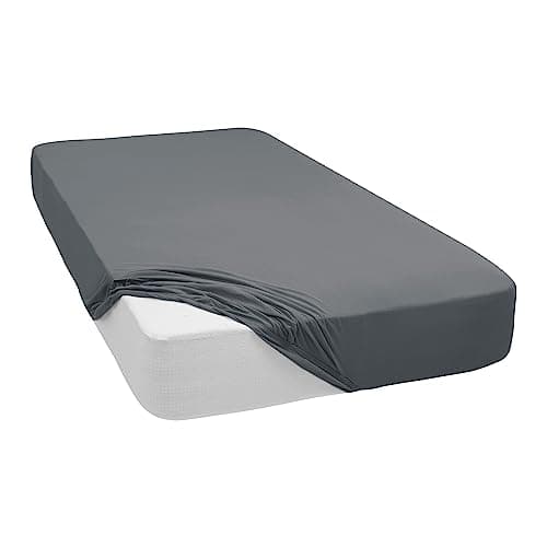 Mixibaby Spannbettlaken (Jersey) – 100% Baumwolle, 140 x 200 cm, Schwarz