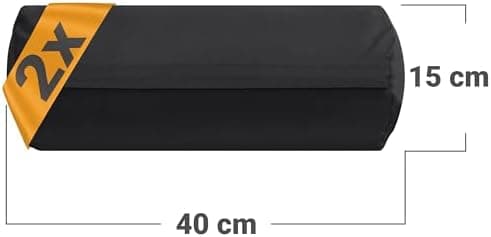Doppelpack Baumwoll-Kissenbezüge 40 x 15 cm – Navyblau, schlichtes modernes Design