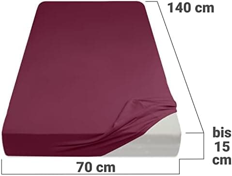 Jersey-Spannbetttuch – 100% Baumwolle, 180–200 x 200 cm