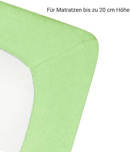BMISTY Jersey-Spannbettlaken 90x200 cm – Baumwolle, OEKO‑TEX® zertifiziert