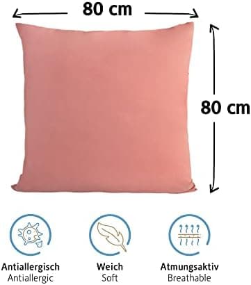 Komfortec Kissenbezüge 2er Set – 100% Baumwolle Premium Jersey (150 g/m²), superweich – OEKO‑TEX STANDARD 100