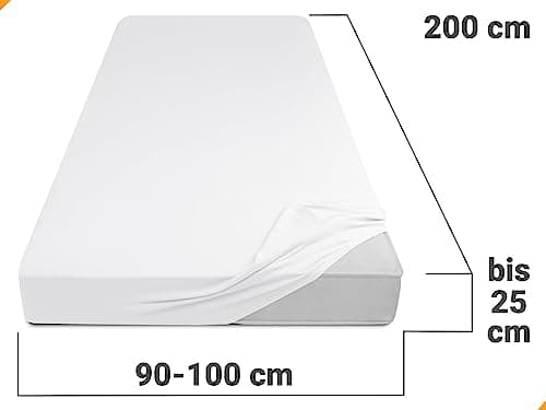 Jersey-Spannbetttuch – 100% Baumwolle, 180–200 x 200 cm