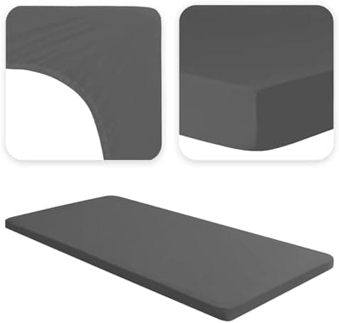 Jacobson Jersey-Spannbettlaken aus Baumwolle – OEKO-TEX STANDARD 100, 180x200–200x200 cm, Weiß