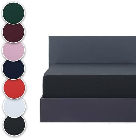 Vency Spannbettlaken 90x200 cm (bis 25 cm Matratzenhöhe) – 100% Baumwolle, Weiß