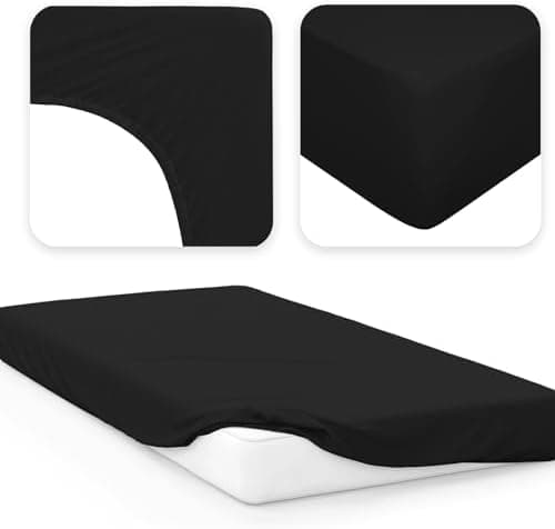 Jacobson Jersey-Spannbettlaken aus Baumwolle – OEKO-TEX STANDARD 100, 180x200–200x200 cm, Weiß