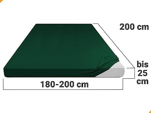 Jersey-Spannbetttuch – 100% Baumwolle, 180–200 x 200 cm
