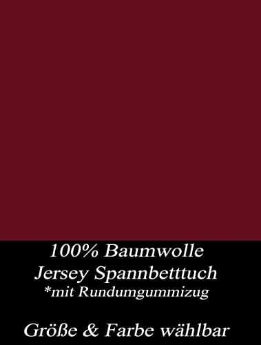 Leonado Vicenti Spannbetttuch – 100% Baumwolle Jersey, ÖKO‑TEX Standard 100 – 180×200–200×200 cm