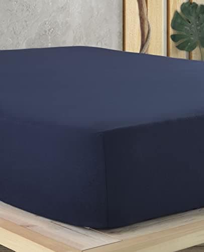 Vency Spannbettlaken 90x200 cm – 100% Baumwolle, für Matratzen bis 35 cm