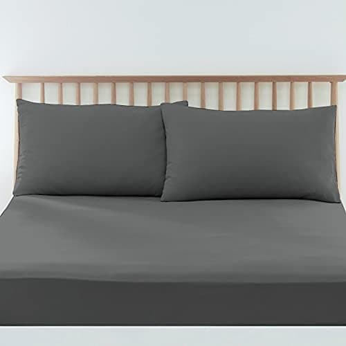 Pizuna Kissenbezüge 2er-Pack 40 x 80 cm Dunkelblau – 100% Langstapel-Baumwolle, 400 Fadenzahl