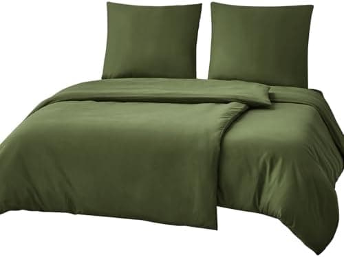 RUIKASI Bettwäsche-Set 4-teilig 135x200 Mikrofaser, 2x Bettbezug 135x200 + 2x Kissenbezug 80x80 cm, OEKO‑TEX, weich & bü
