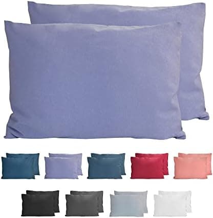 Komfortec Kissenbezüge 2er Set – 100% Baumwolle Premium Jersey (150 g/m²), superweich – OEKO‑TEX STANDARD 100