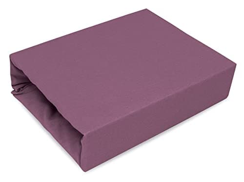 Elastisches Jersey-Spannbettlaken 90x180 cm – 100% Baumwolle, kuschelig warm