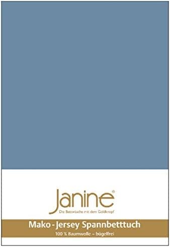 Janine Spannbettlaken Mako-Feinjersey Classic Jersey für Matratzen 180–200 x 200 cm