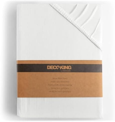DecoKing Spannbettlaken 180 x 200 & 200 x 200 cm – 100% gekämmte Baumwolle (Jersey)