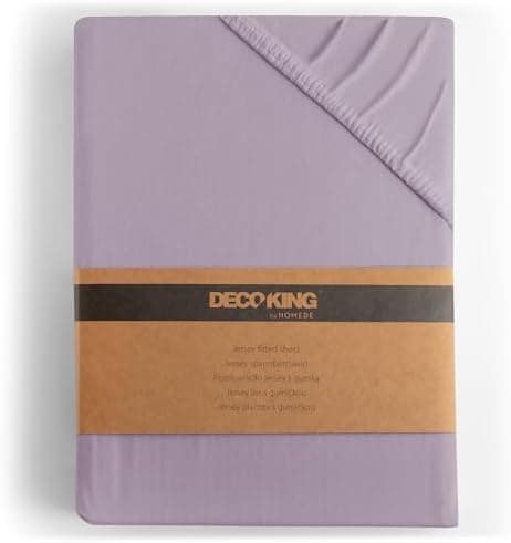 DecoKing Spannbettlaken 180 x 200 & 200 x 200 cm – 100% gekämmte Baumwolle (Jersey)