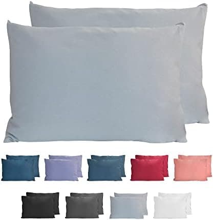 Komfortec Kissenbezüge 2er Set – 100% Baumwolle Premium Jersey (150 g/m²), superweich – OEKO‑TEX STANDARD 100