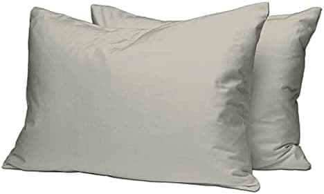 Pizuna Kissenbezüge 2er-Pack 40 x 80 cm Dunkelblau – 100% Langstapel-Baumwolle, 400 Fadenzahl