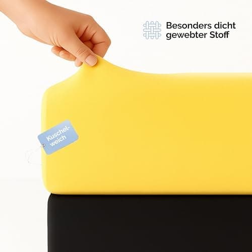 Spannbettlaken 120x200 cm – Jersey 100% Baumwolle – für Matratzen bis 25 cm Höhe