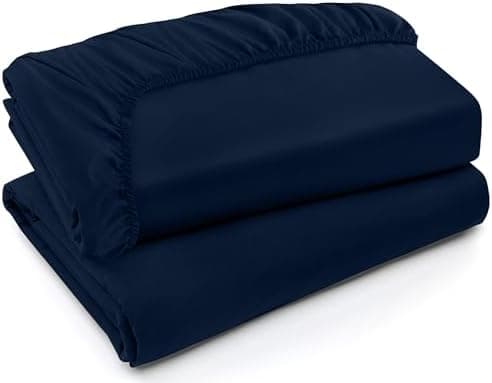 Utopia Bedding 2er-Set Spannbettlaken 140 x 200 cm – OEKO-TEX MADE IN GREEN zertifiziert – 35 cm Tiefe Tasche