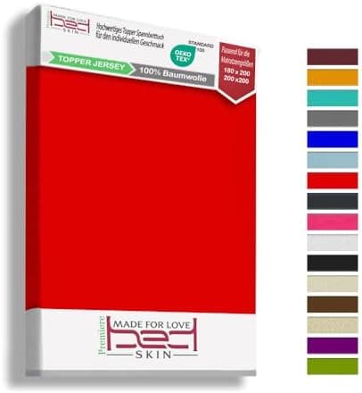 120x200 cm Jersey-Spannbettlaken – 100% Baumwolle, Weiß
