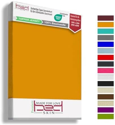 120x200 cm Jersey-Spannbettlaken – 100% Baumwolle, Weiß