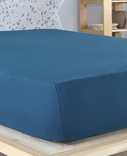 Vency Spannbettlaken 90x200 cm – 100% Baumwolle, für Matratzen bis 35 cm