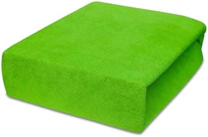 Elastisches Jersey-Spannbettlaken 90x180 cm – 100% Baumwolle, kuschelig warm
