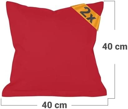 Doppelpack Baumwoll-Kissenbezüge 40 x 15 cm – Navyblau, schlichtes modernes Design