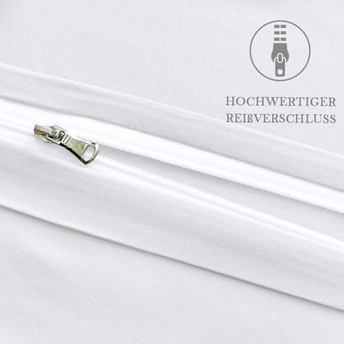 Kissenbezug 40x80 cm 2er Set – 100% Mikrofaser Beige, weich & bügelfrei mit Reißverschluss