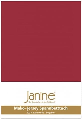 Janine Spannbettlaken Mako-Feinjersey Classic Jersey für Matratzen 180–200 x 200 cm