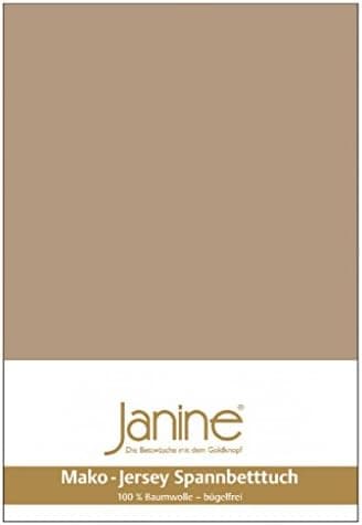 Janine Spannbettlaken Mako-Feinjersey Classic Jersey für Matratzen 180–200 x 200 cm