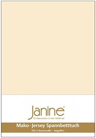 Janine Spannbettlaken Mako-Feinjersey Classic Jersey für Matratzen 180–200 x 200 cm