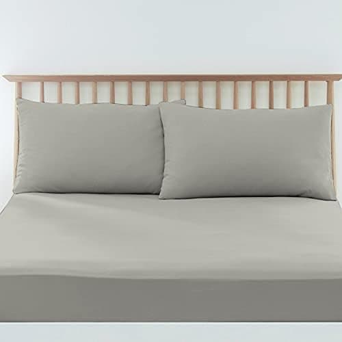 Pizuna Kissenbezüge 2er-Pack 40 x 80 cm Dunkelblau – 100% Langstapel-Baumwolle, 400 Fadenzahl