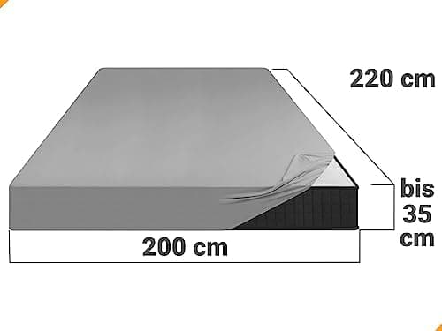 Jersey-Spannbetttuch – 100% Baumwolle, 180–200 x 200 cm