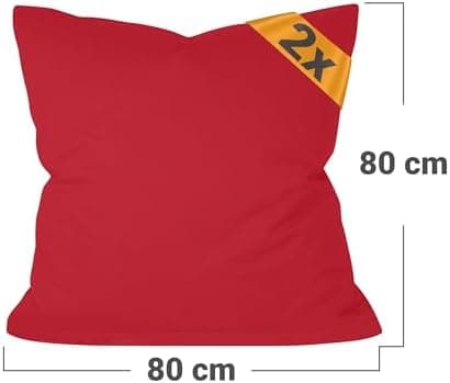 Doppelpack Baumwoll-Kissenbezüge 40 x 15 cm – Navyblau, schlichtes modernes Design