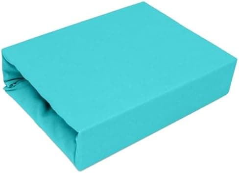 Elastisches Jersey-Spannbettlaken 90x180 cm – 100% Baumwolle, kuschelig warm