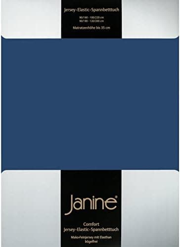 Janine Spannbettlaken Mako-Feinjersey Classic Jersey für Matratzen 180–200 x 200 cm