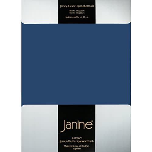 Janine Spannbettlaken Mako-Feinjersey Classic Jersey für Matratzen 180–200 x 200 cm