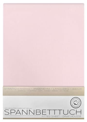 BEAUTEX Spannbetttuch aus Baumwolle – Premium Jersey 160 g/m², OEKO‑TEX STANDARD 100
