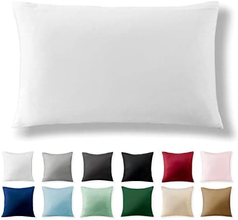 2er-Set Kissenbezüge 40 x 80 cm – Renforcé, 100% Baumwolle, superweich mit Reißverschluss, Babyrosa