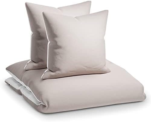 sleepwise Bettwäsche 135x200 Mikrofaser – ÖKO‑TEX zertifiziert, bügelfrei & knitterfrei, 2‑tlg. (inkl. 80x80 cm Kissenbe