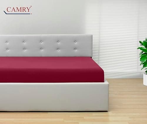 Camry Spannbettlaken 180x200–200x200 cm – Baumwoll‑Jersey Orange
